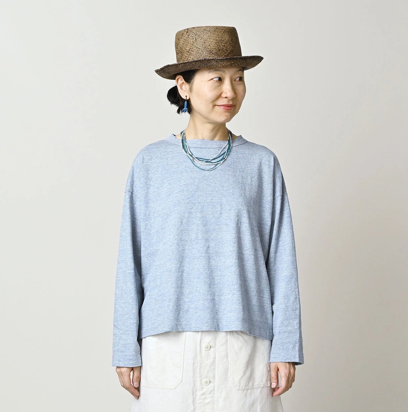 45R（フォーティファイブアール）| 天竺のM比女Tシャツ（トップ） Long