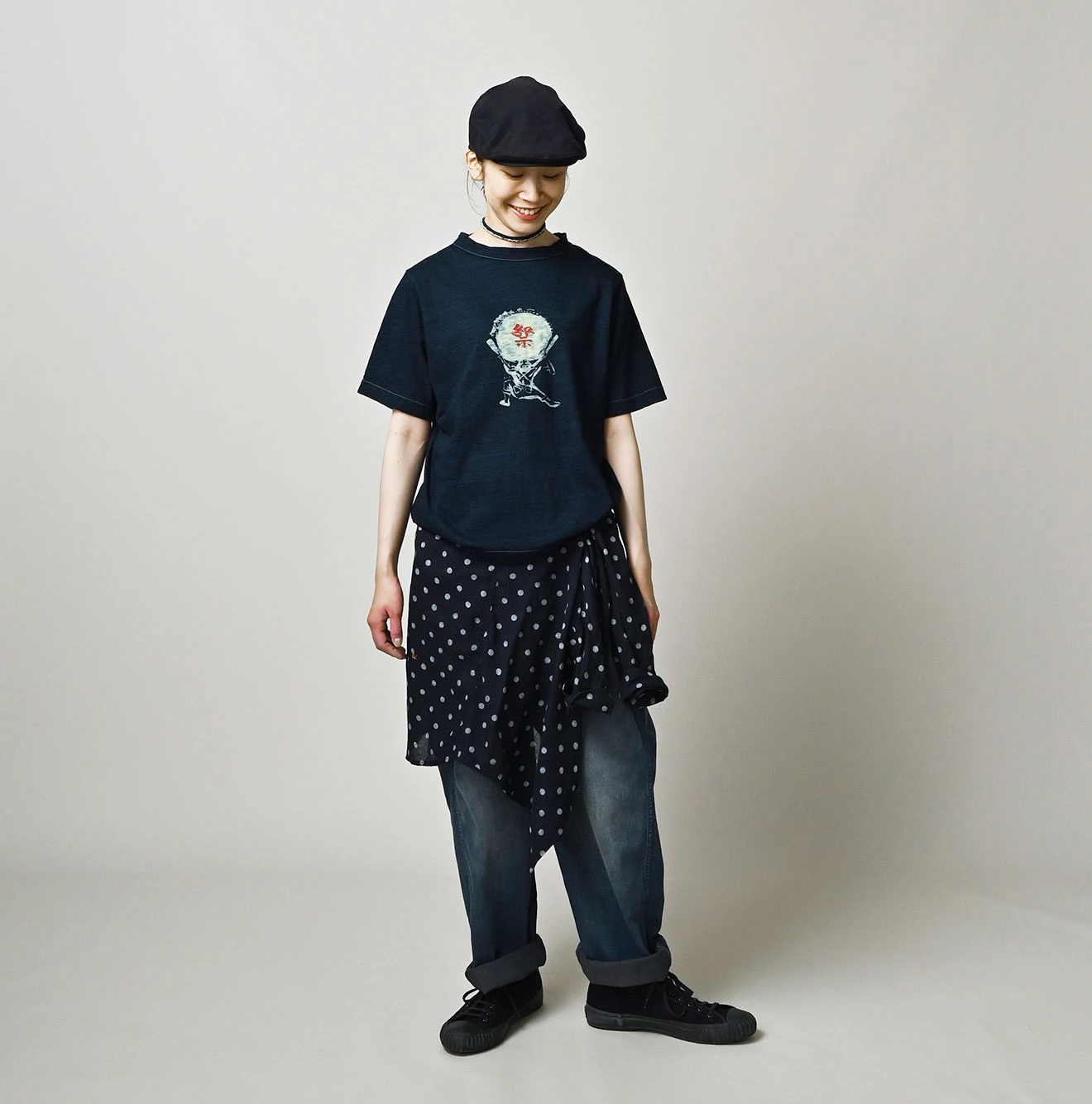 45R(フォーティファイブアール) |Su.zu.mii太鼓野郎の908 45星Tシャツ（インディゴ・再び)