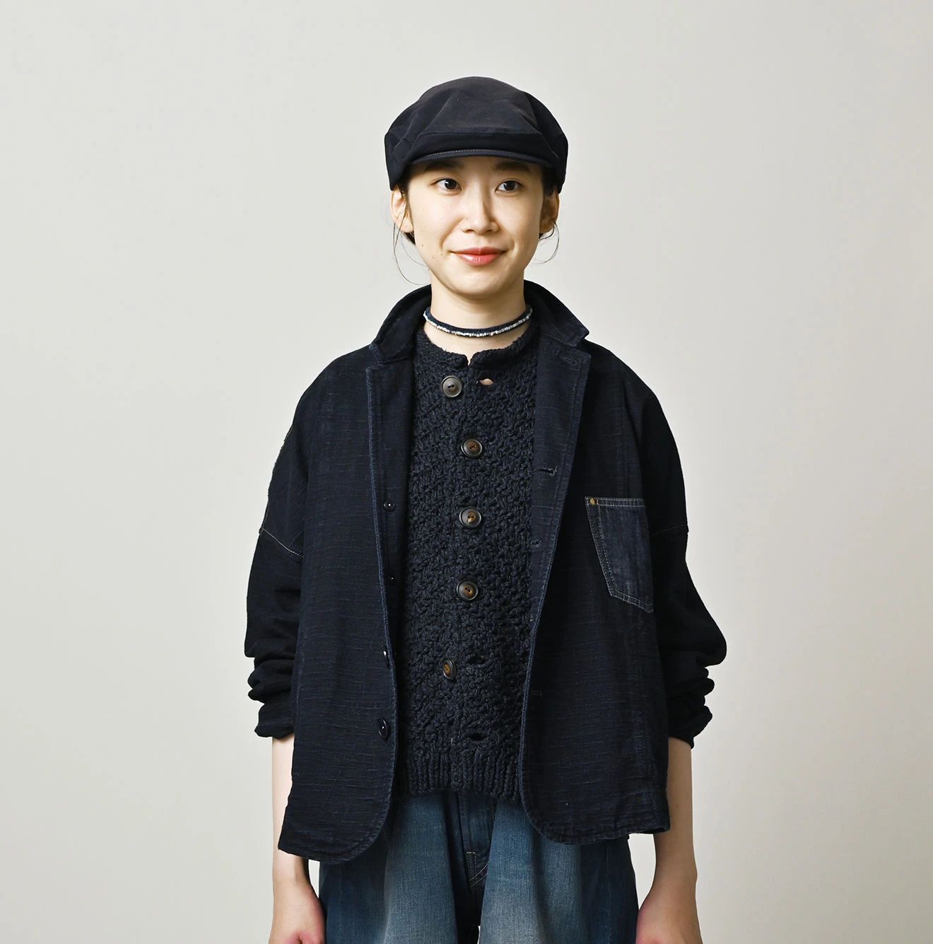 45R(フォーティファイブアール) |でこぼこ天竺の908馬ジャケット（インディゴ）