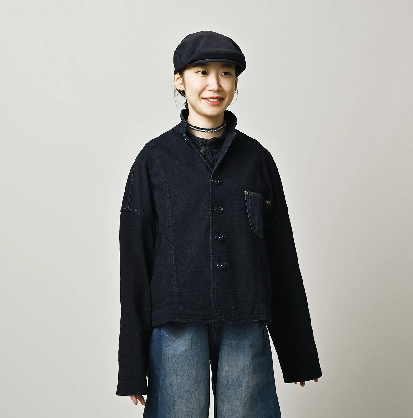 45R(フォーティファイブアール) |でこぼこ天竺の908馬ジャケット（インディゴ）