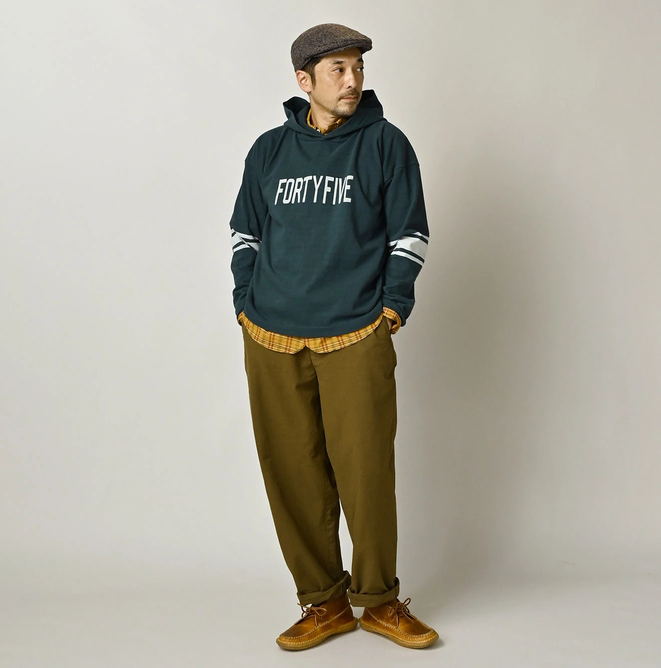 45R(フォーティファイブアール) |天竺の908フットボールフーディ