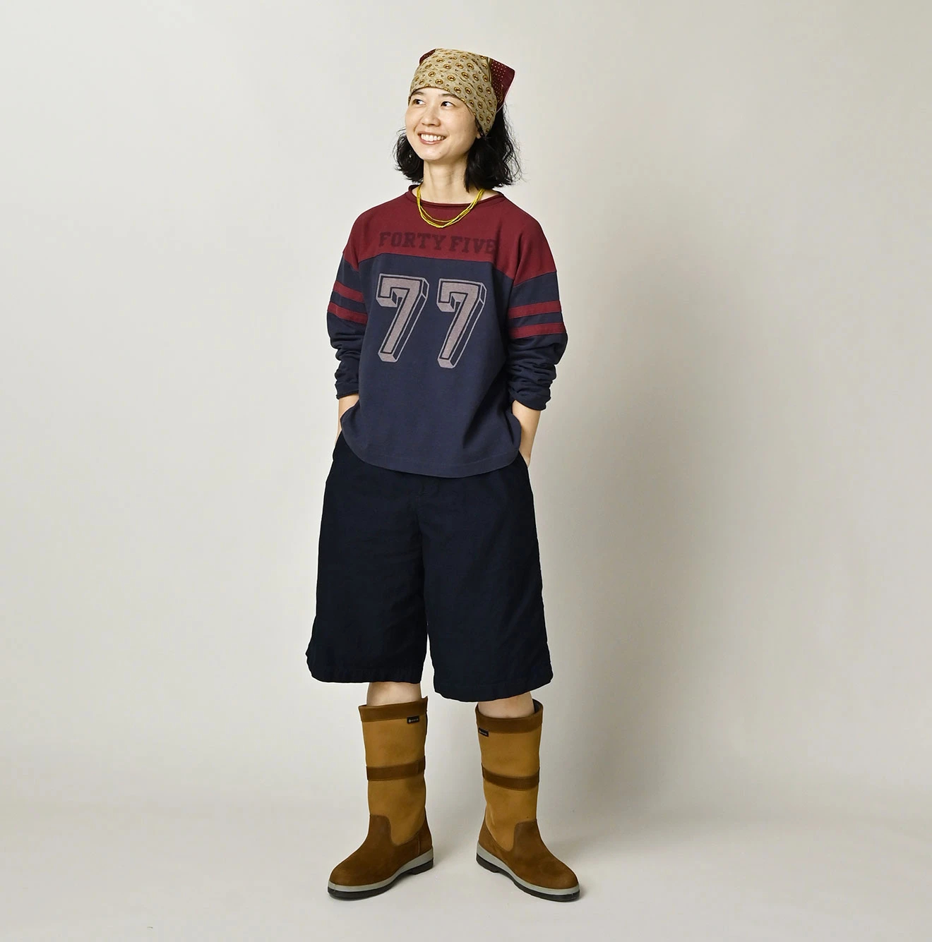 45R(フォーティファイブアール) |天竺の908フットボールTシャツ