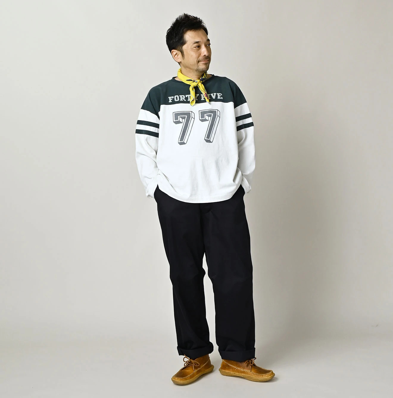 45R(フォーティファイブアール) |天竺の908フットボールTシャツ