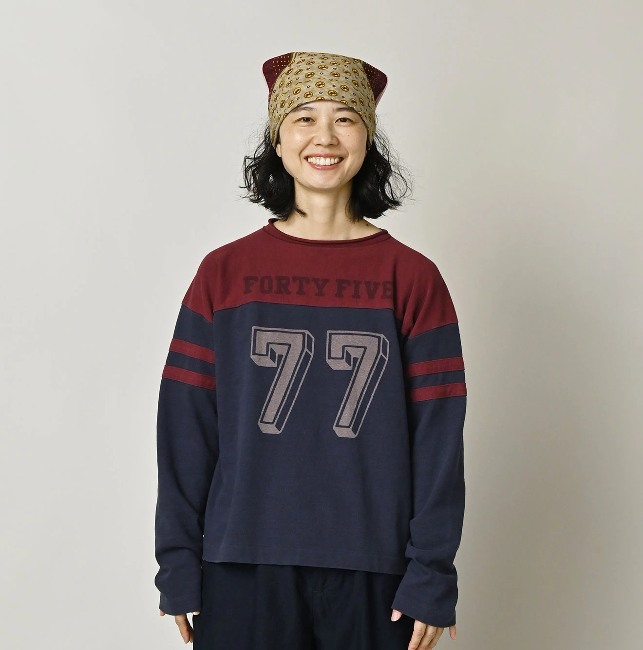 45R(フォーティファイブアール) |天竺の908フットボールTシャツ