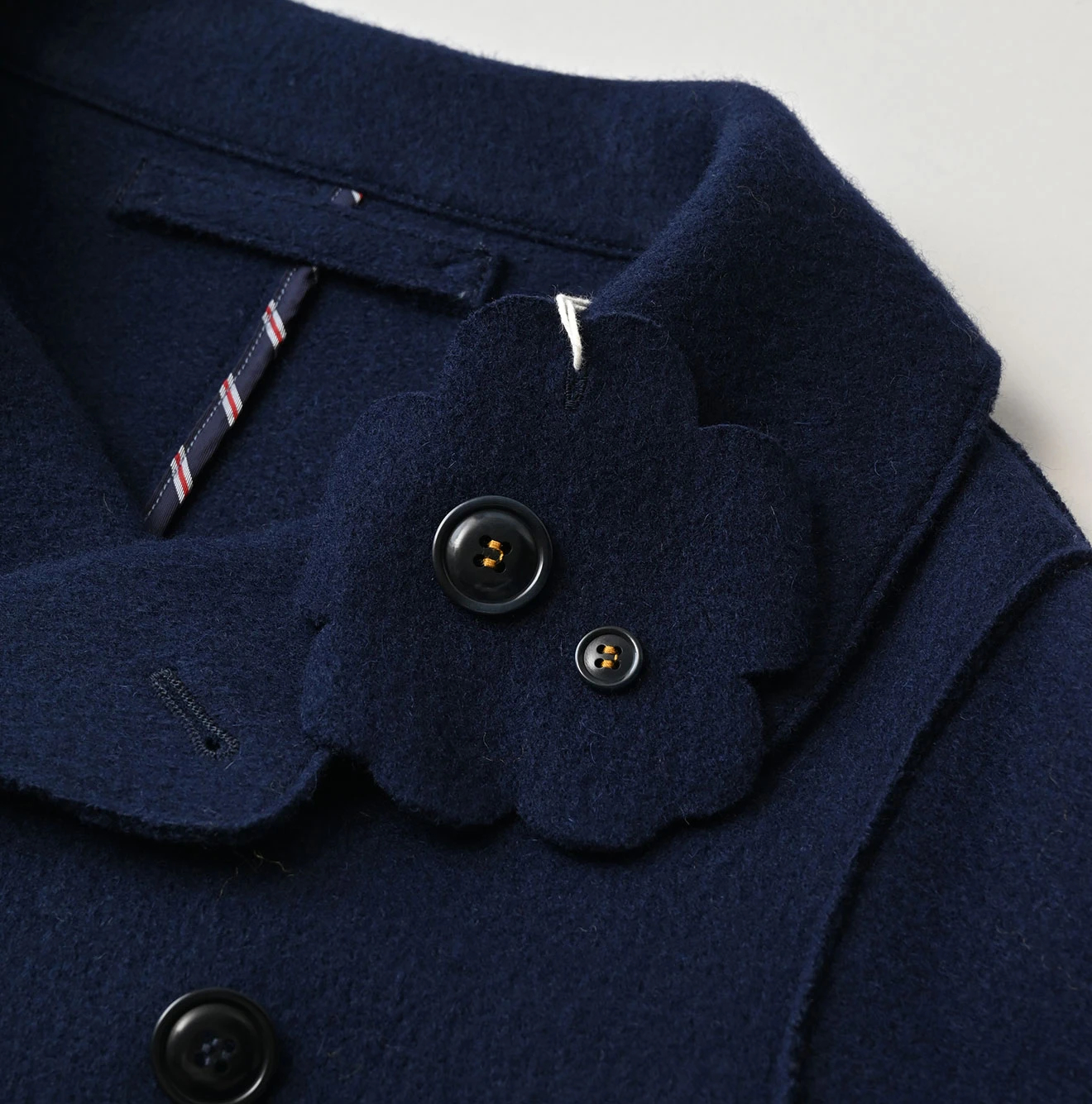 45R ネイビー　コート 45R（フォーティファイブアール）| ジャージメルトンのコート Coat