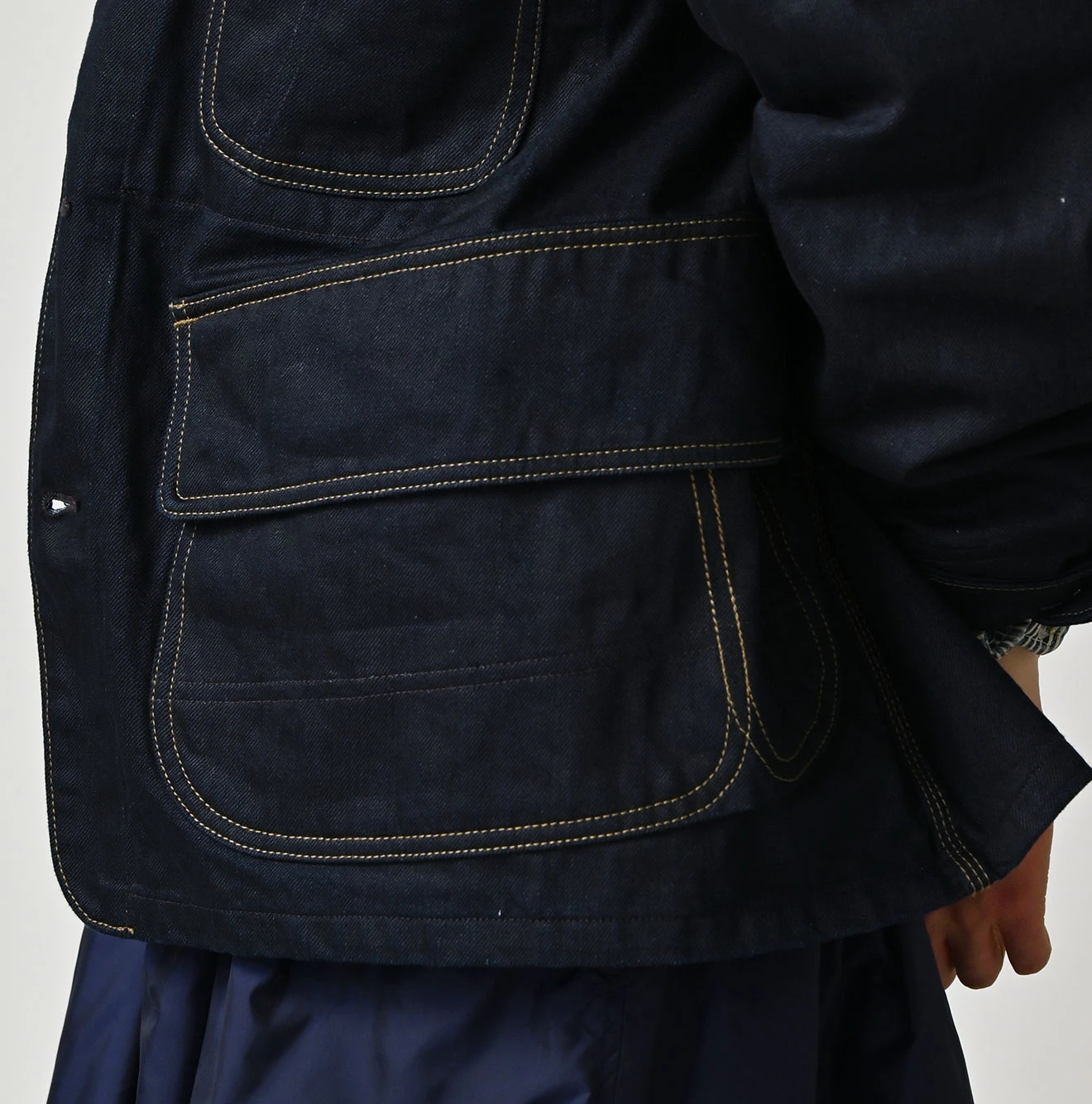 45R(フォーティファイブアール) |ライ麦デニムの908納戸納戸山カバーオール（濃）