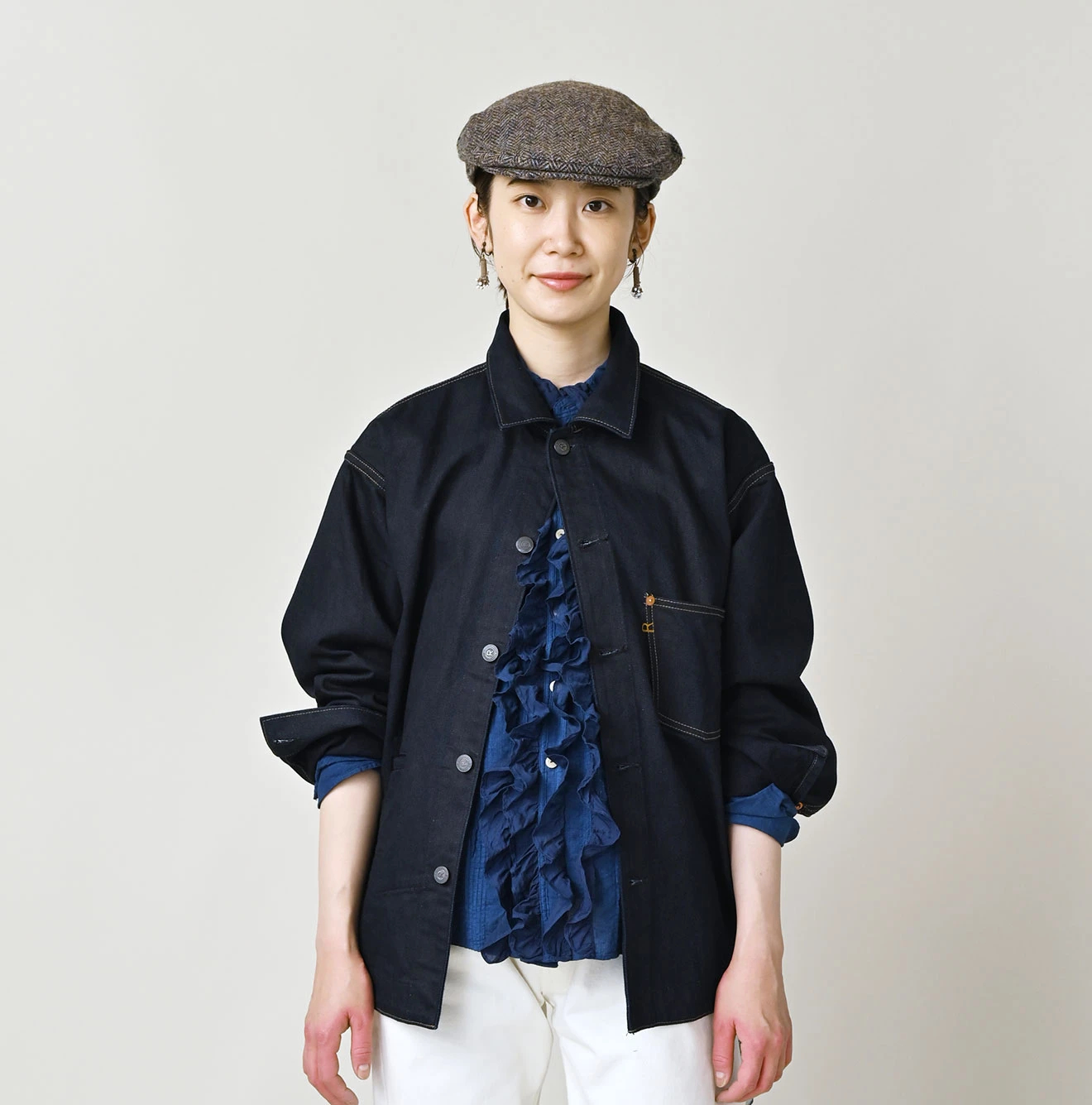 45R(フォーティファイブアール) |ライ麦デニムの908納戸納戸オーシャンブルゾン（濃）
