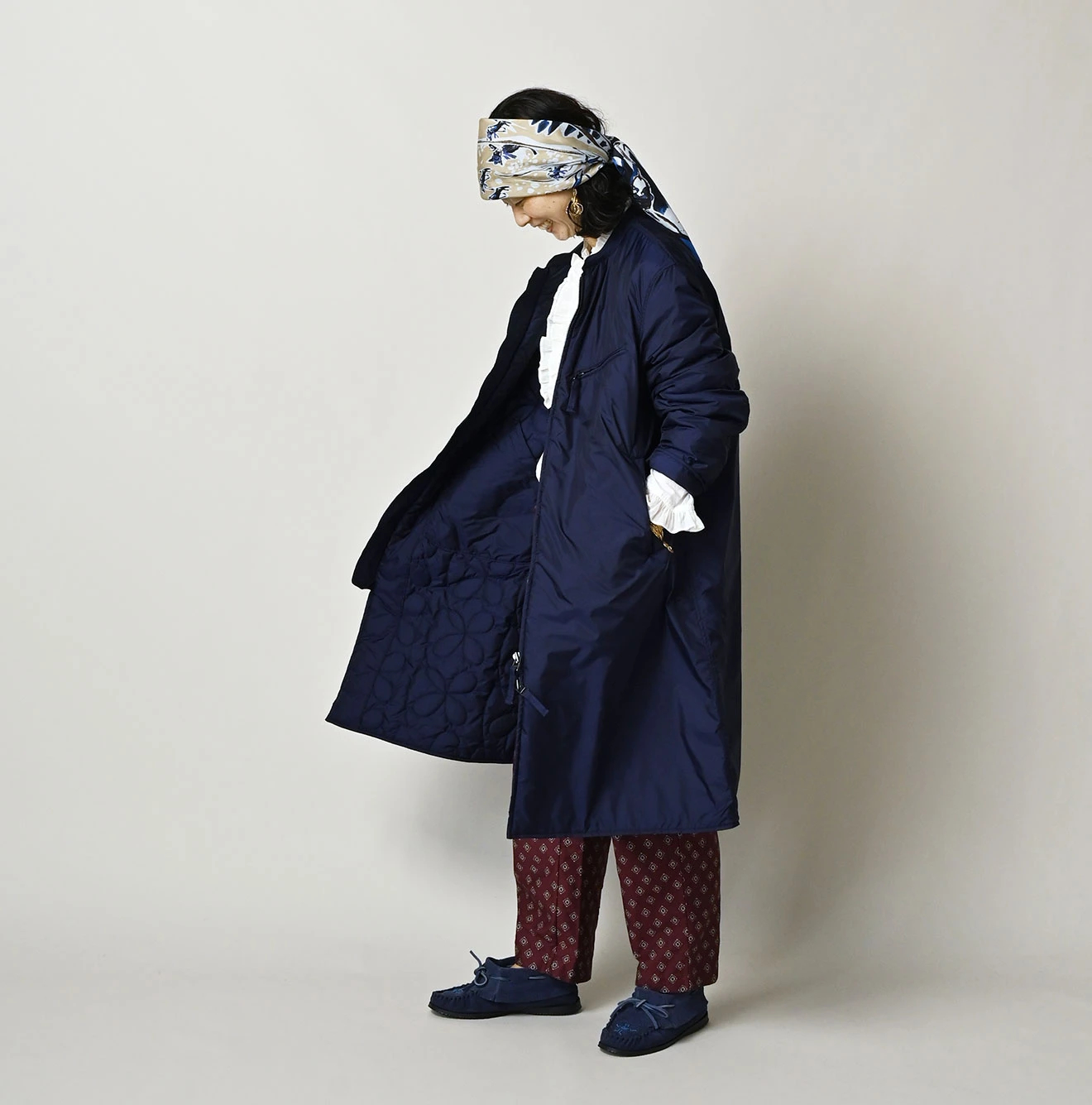 45R(フォーティファイブアール) |ナイロンのキルトコート