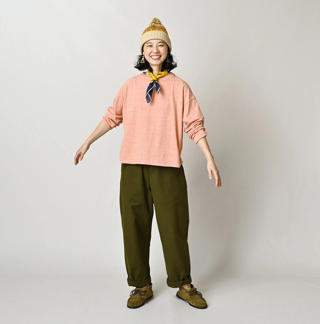 45R(フォーティファイブアール) |天竺のM比女Tシャツ（トップ）