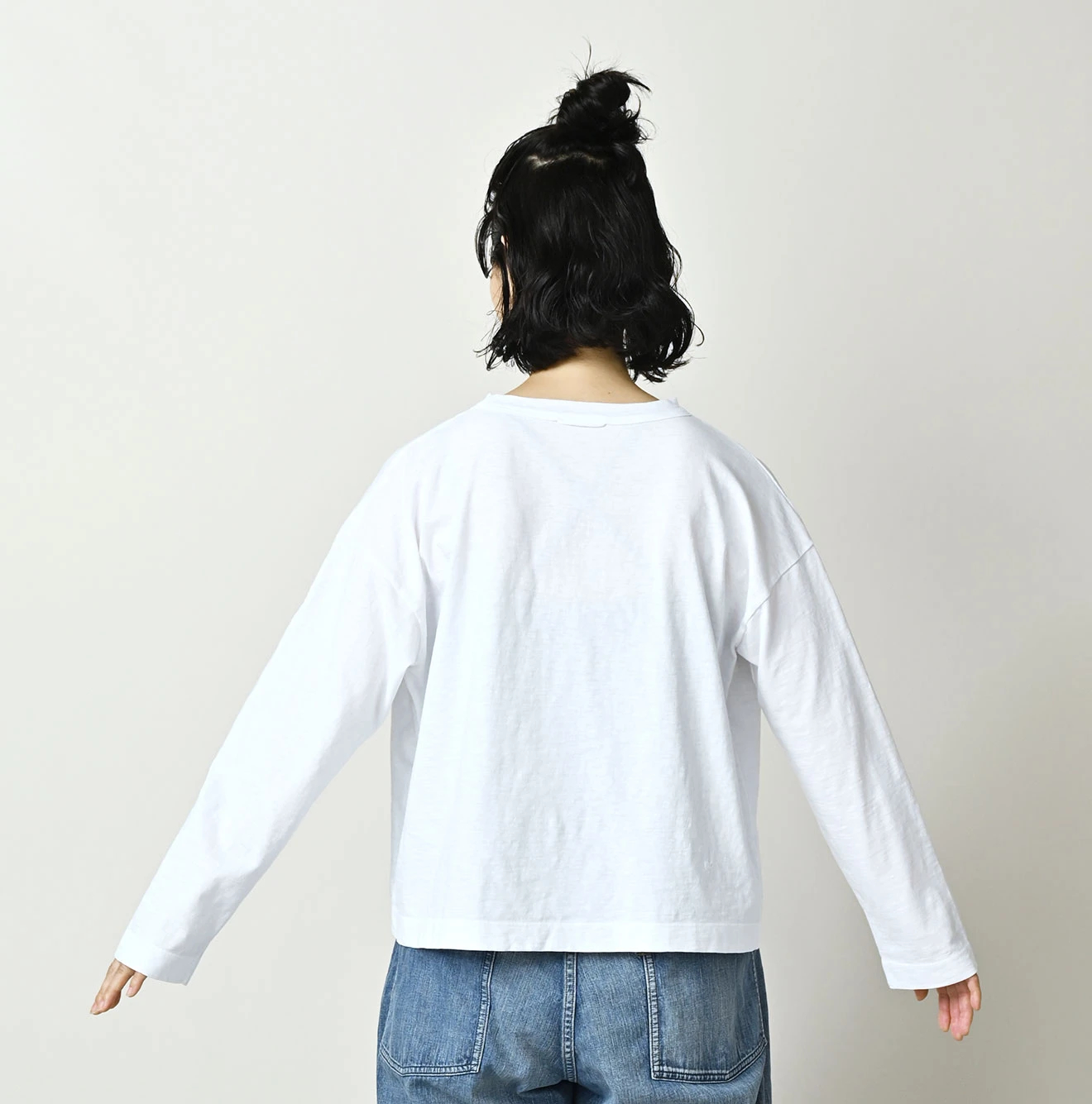 45R(フォーティファイブアール) |天竺のM比女Tシャツ（トップ）
