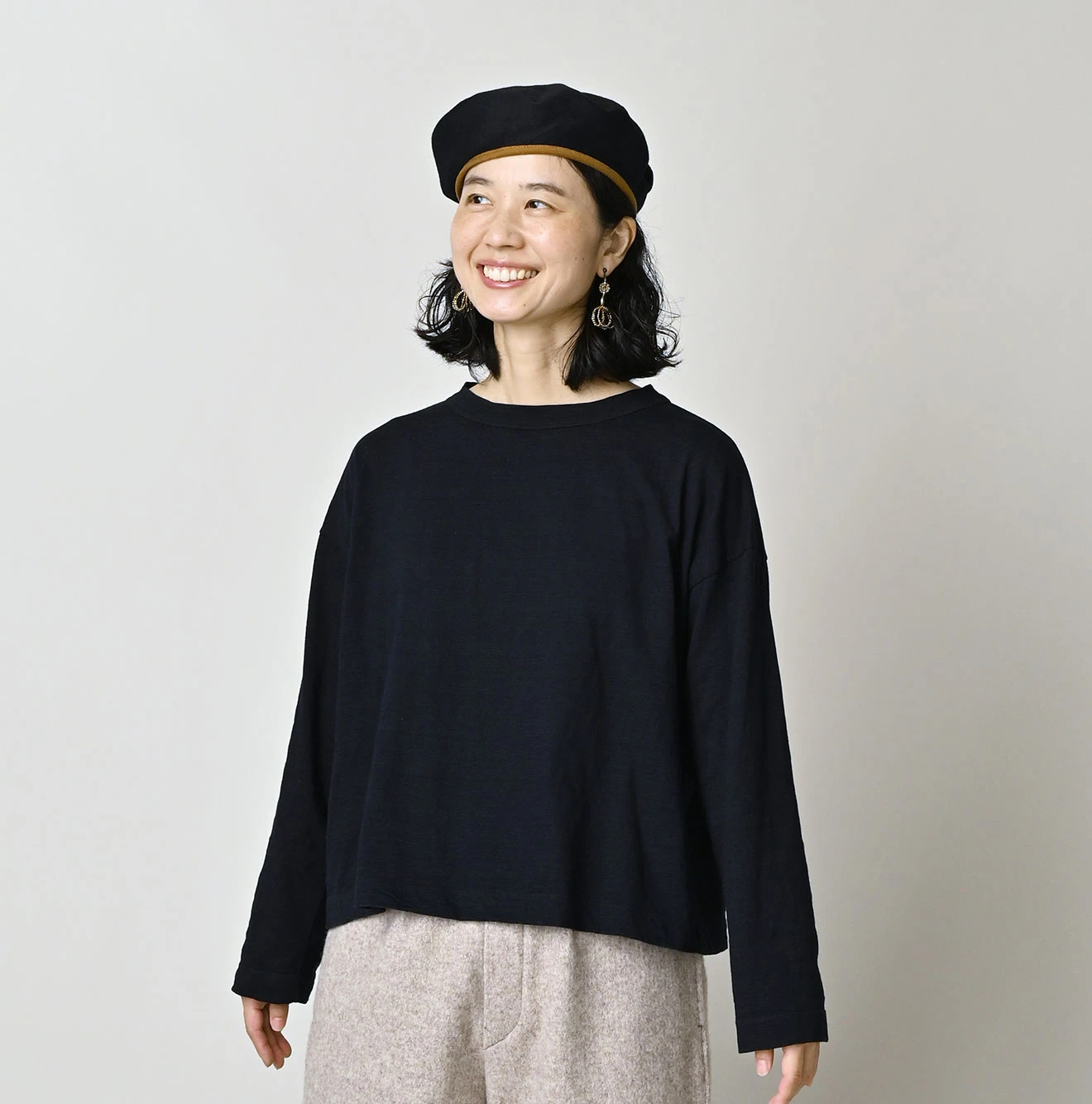 45R(フォーティファイブアール) |天竺のM比女Tシャツ（インディゴ）
