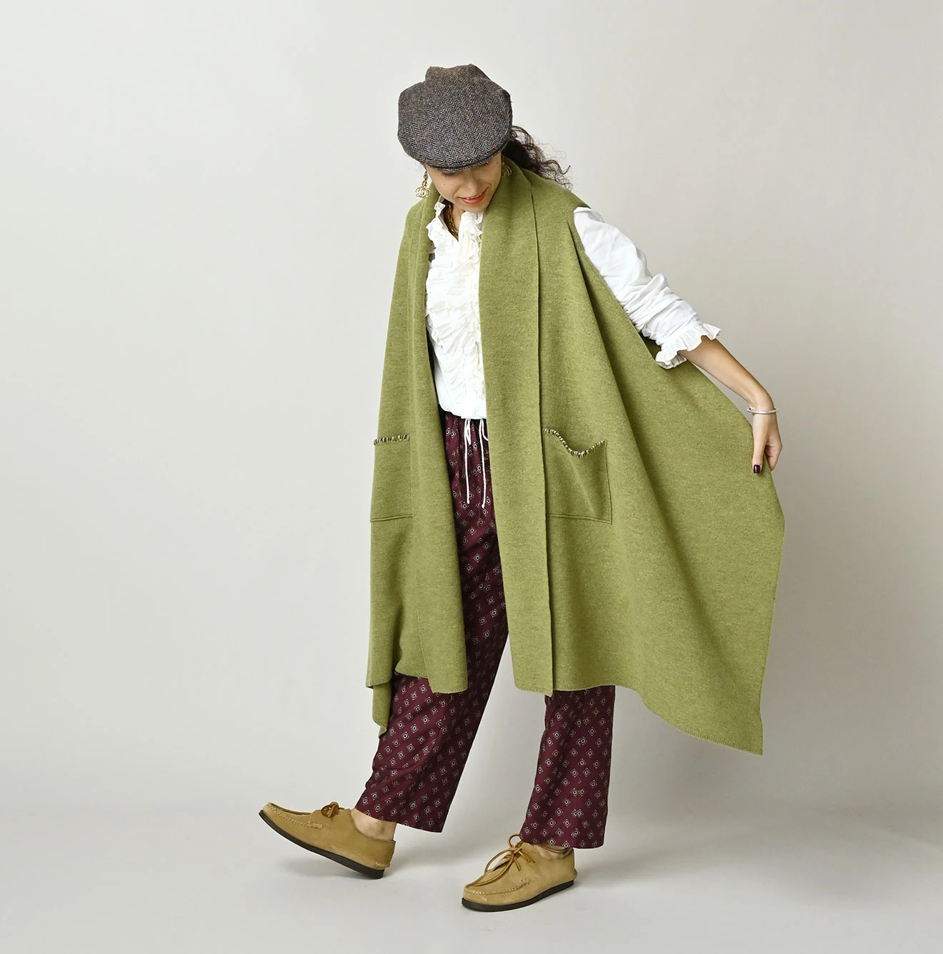 45R(フォーティファイブアール) |フロート縮絨のストールボレロ