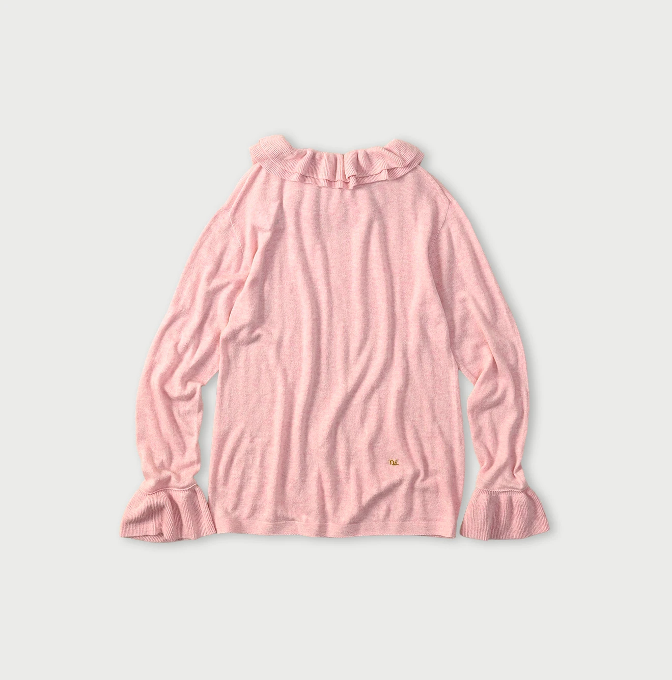 45R(フォーティファイブアール) |超ガーゼのフリルTシャツ