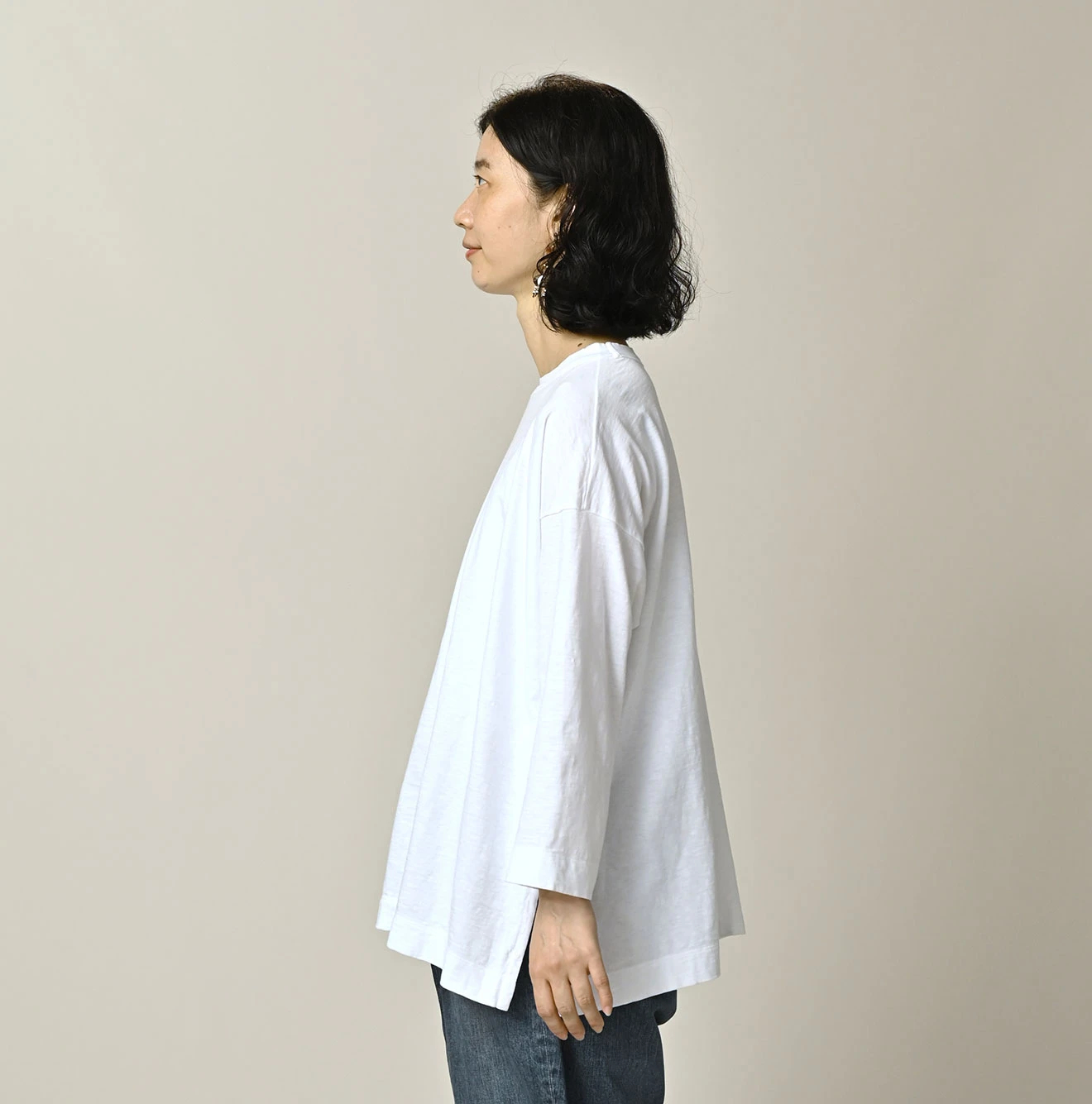 45R(フォーティファイブアール) |天竺の908ビッグスリット比古Tシャツ