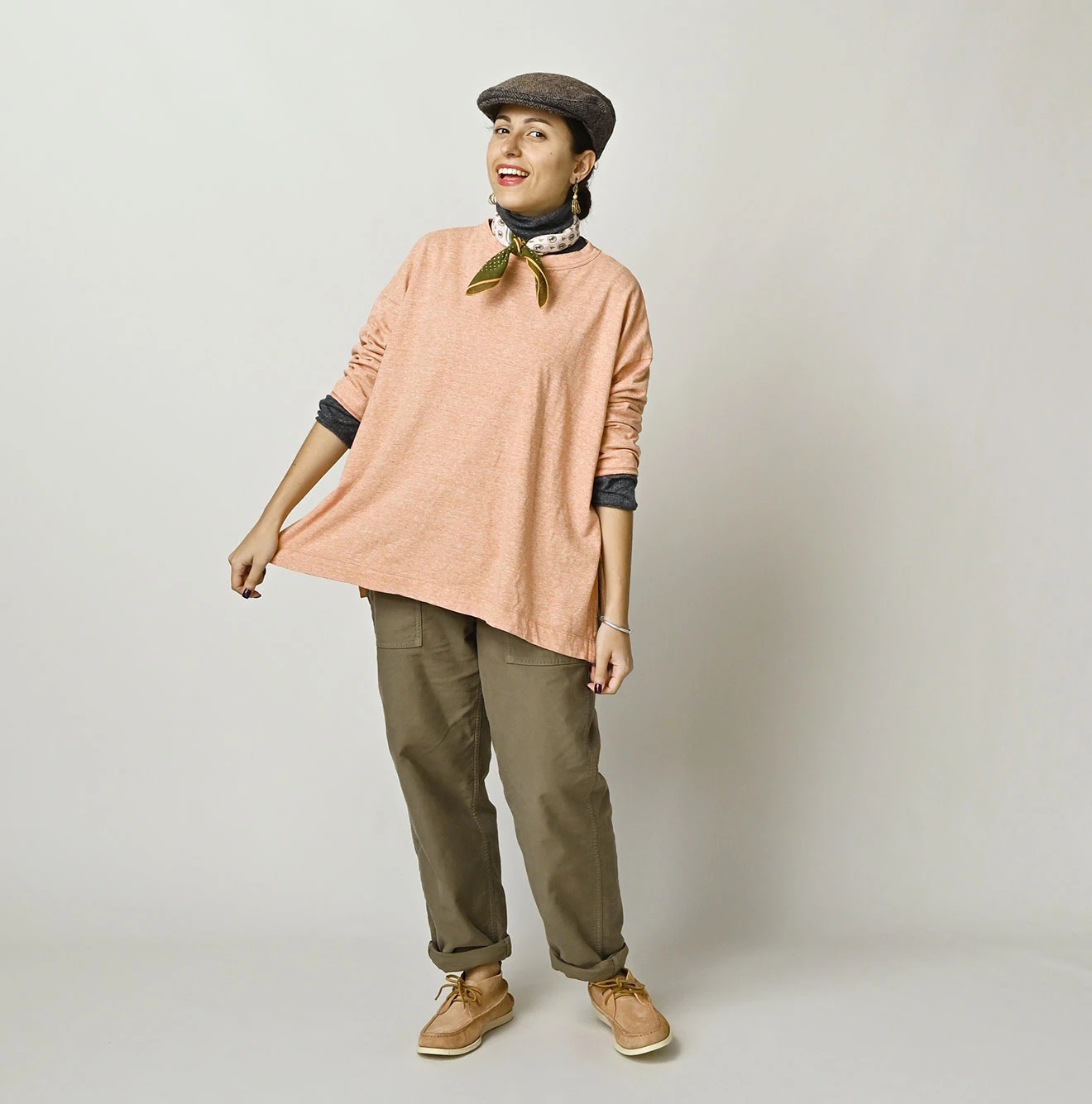 45R(フォーティファイブアール) |天竺の908ビッグスリット比古Tシャツ（トップ）