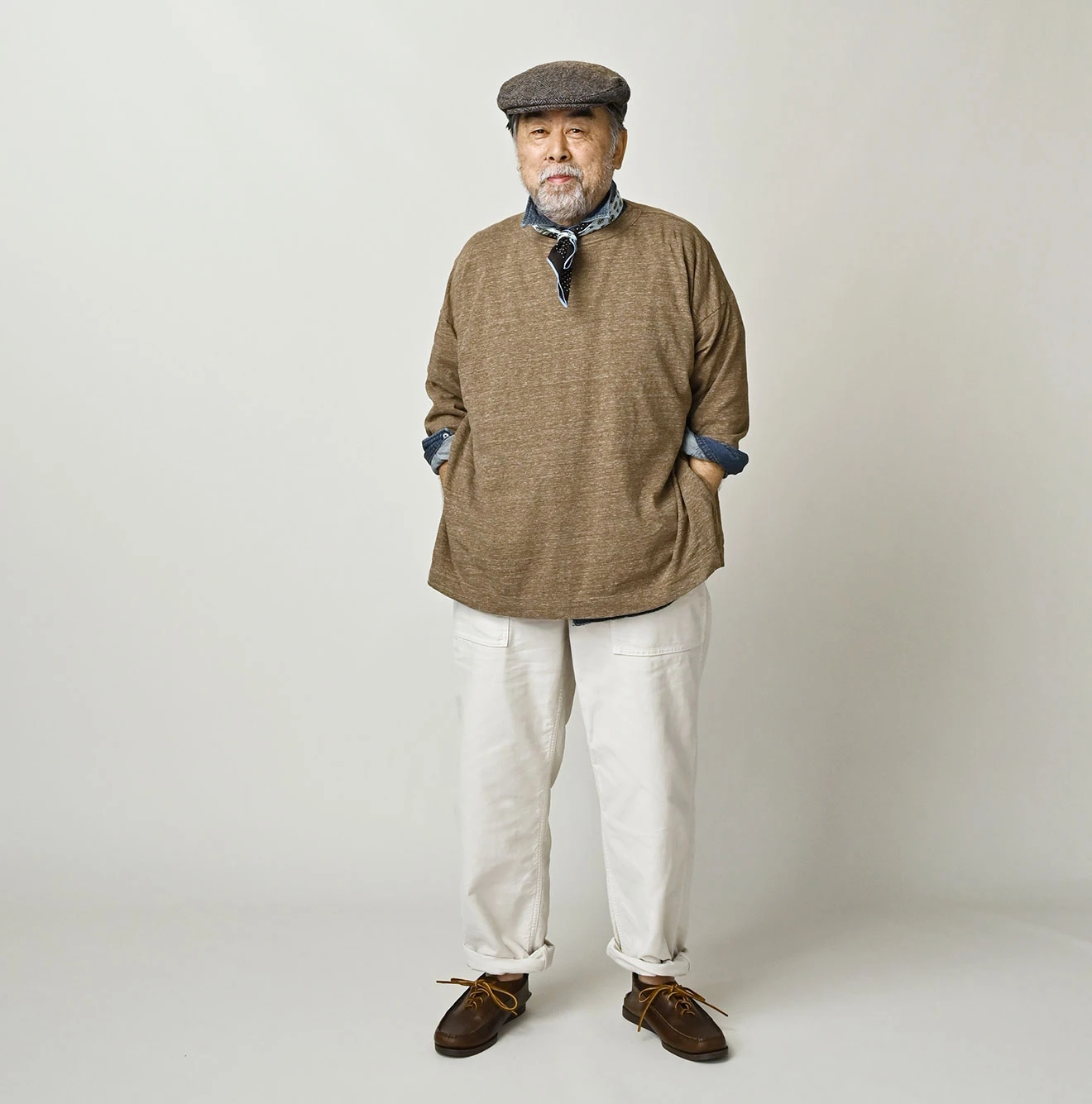 45R(フォーティファイブアール) |天竺の908ビッグスリット比古Tシャツ（トップ）