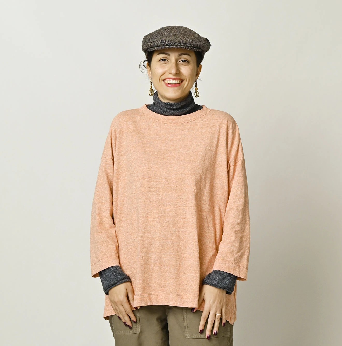 45R(フォーティファイブアール) |天竺の908ビッグスリット比古Tシャツ（トップ）
