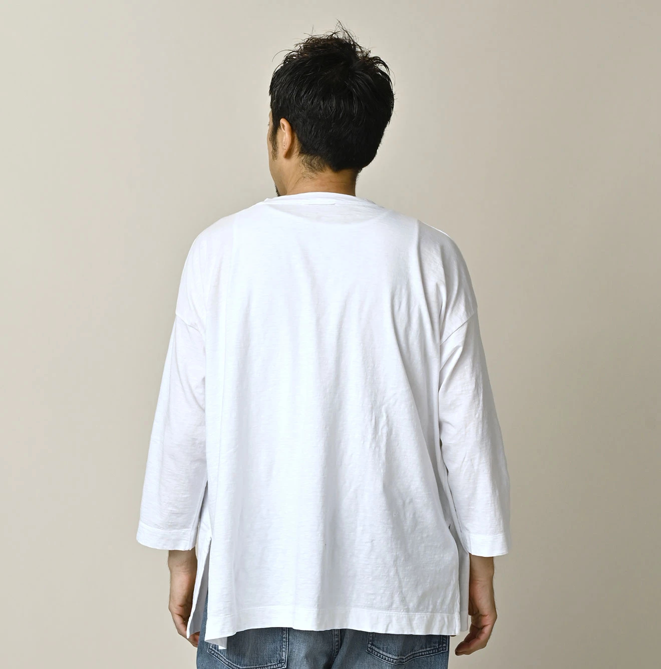 45R(フォーティファイブアール) |天竺の908ビッグスリット比古Tシャツ（トップ）