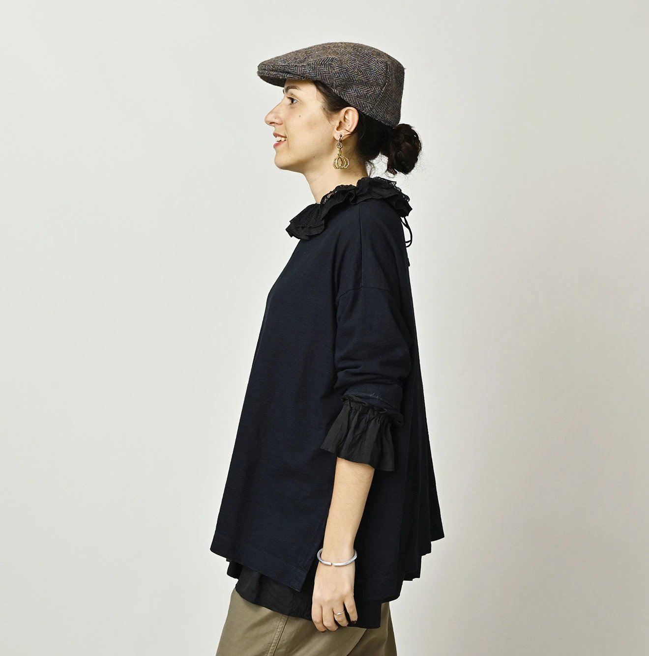 45R(フォーティファイブアール) |天竺の908ビッグスリット比古Tシャツ（インディゴ）