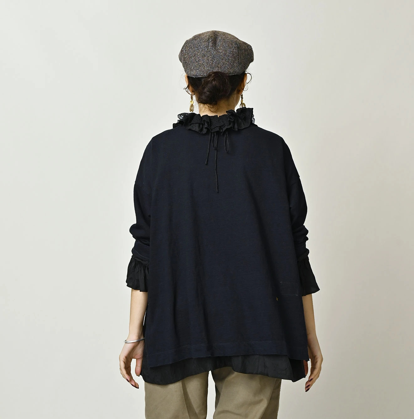 45R(フォーティファイブアール) |天竺の908ビッグスリット比古Tシャツ（インディゴ）