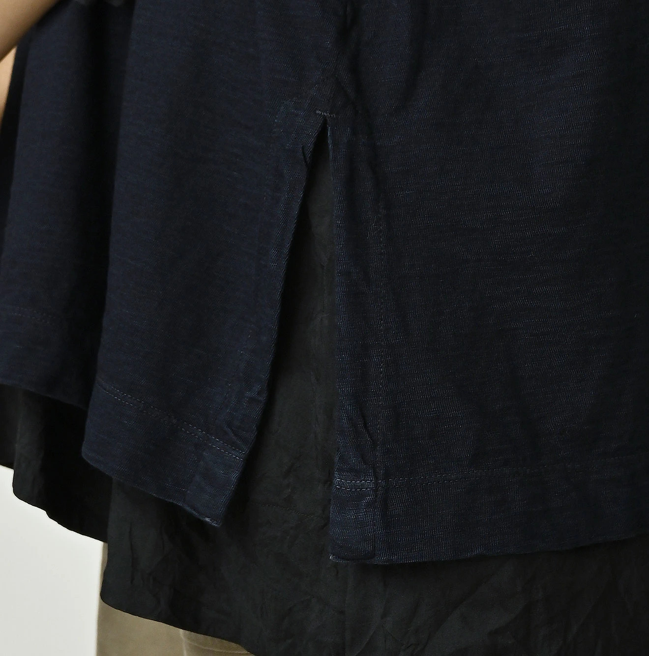 45R(フォーティファイブアール) |天竺の908ビッグスリット比古Tシャツ（インディゴ）