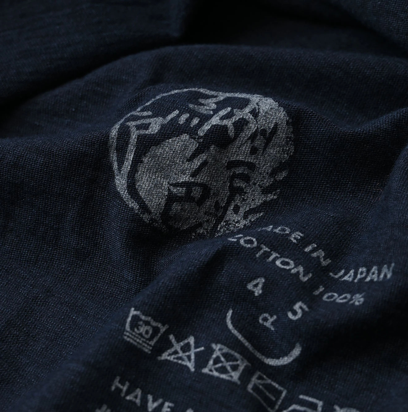45R(フォーティファイブアール) |天竺の908ビッグスリット比古Tシャツ（インディゴ）
