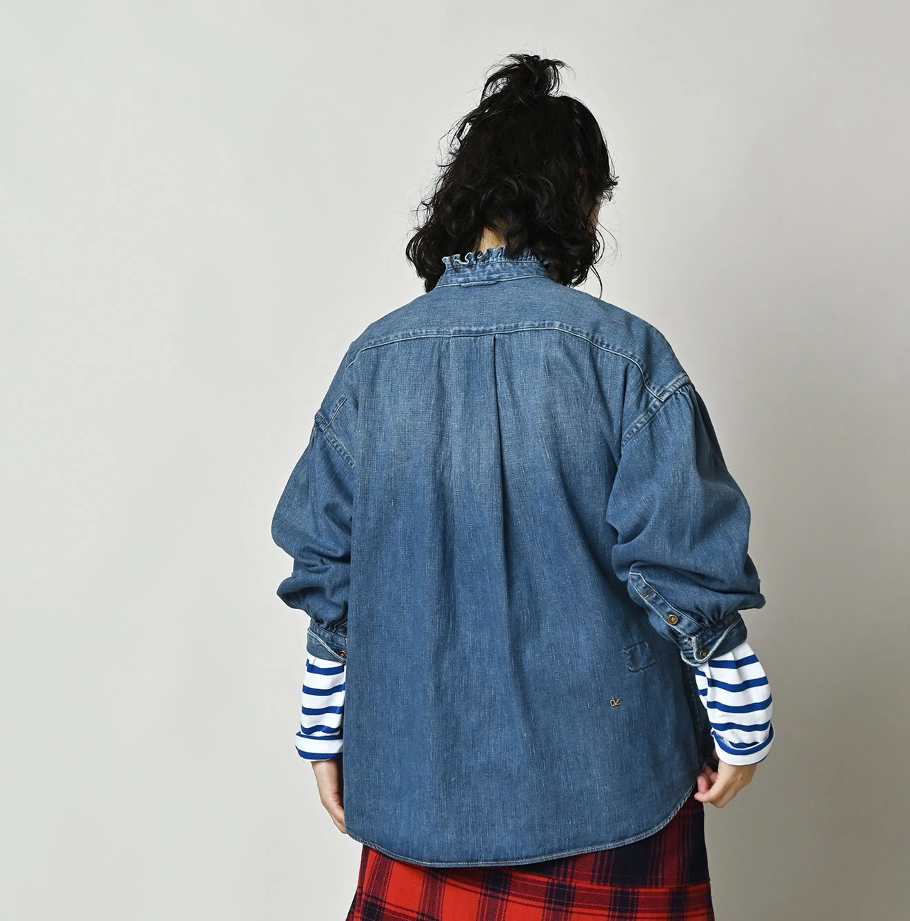 45R（フォーティファイブアール）| 45プチデニムのボウタイ長袖