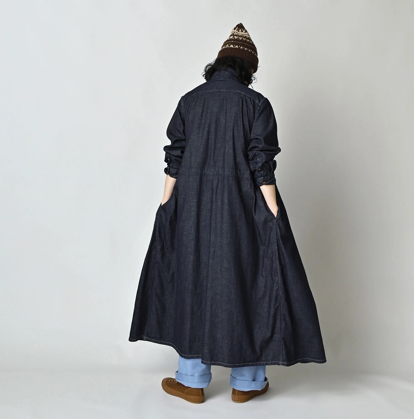45R（フォーティファイブアール）| 45プチデニムのタックシャツドレス
