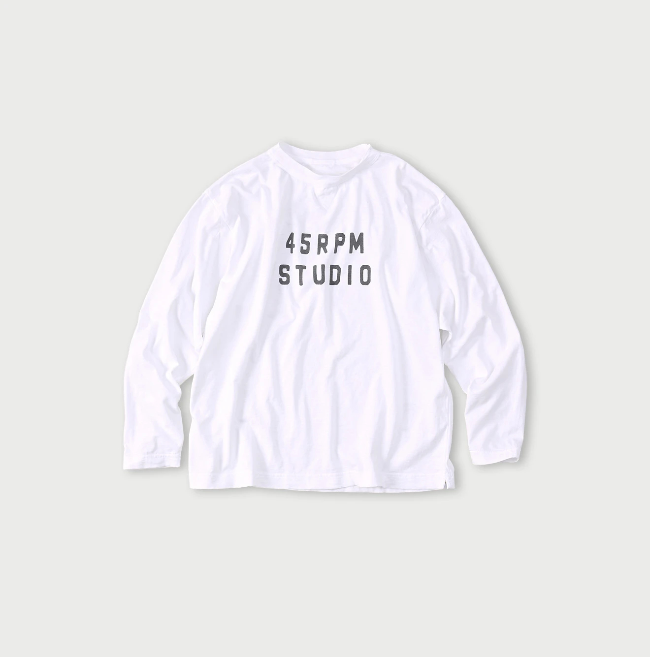 45R(フォーティファイブアール) |ロゴプリントの908長袖海比古Tシャツ
