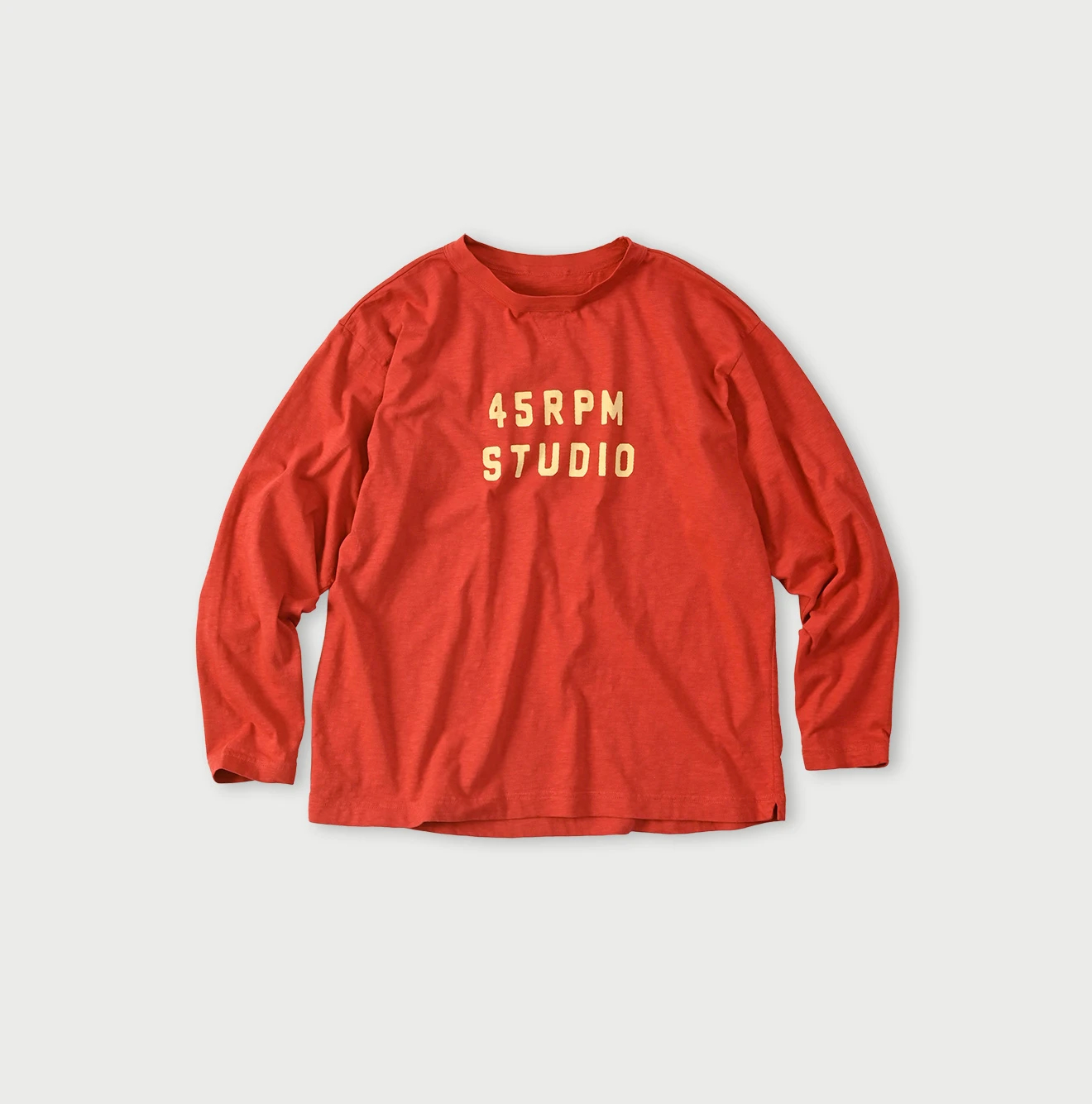 45R(フォーティファイブアール) |ロゴプリントの908長袖海比古Tシャツ