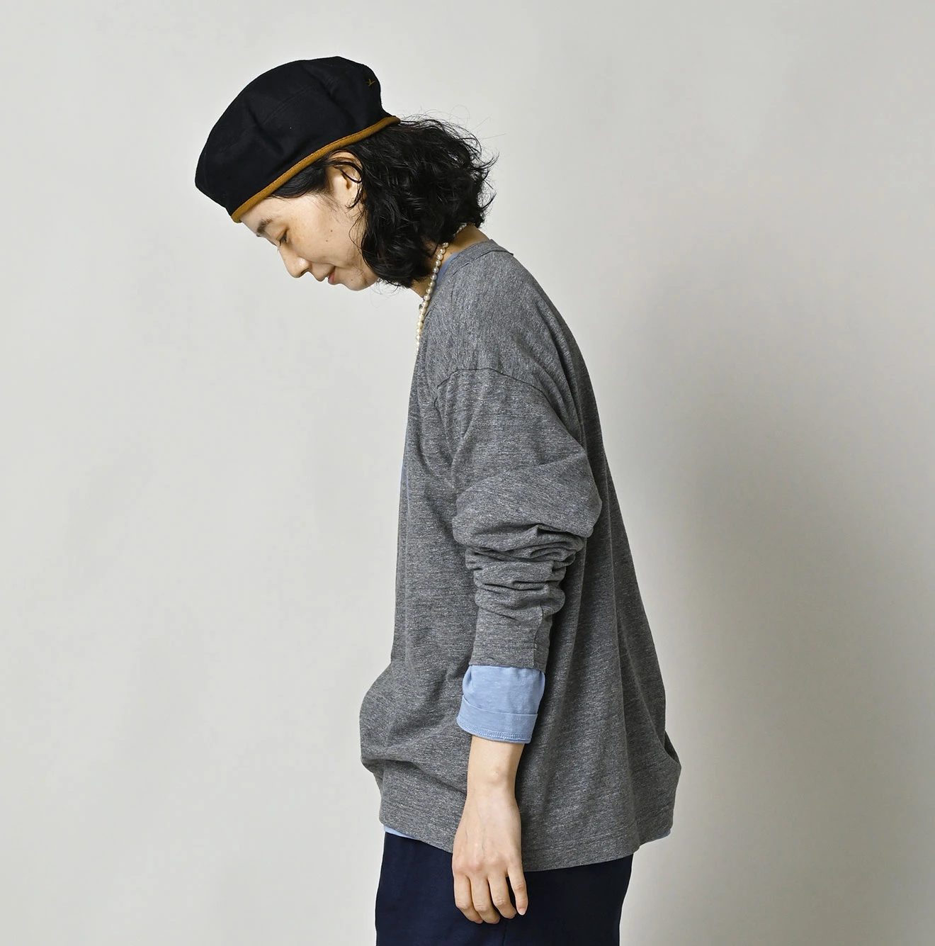 45R(フォーティファイブアール) |ロゴプリントの908長袖海比古Tシャツ（トップ）
