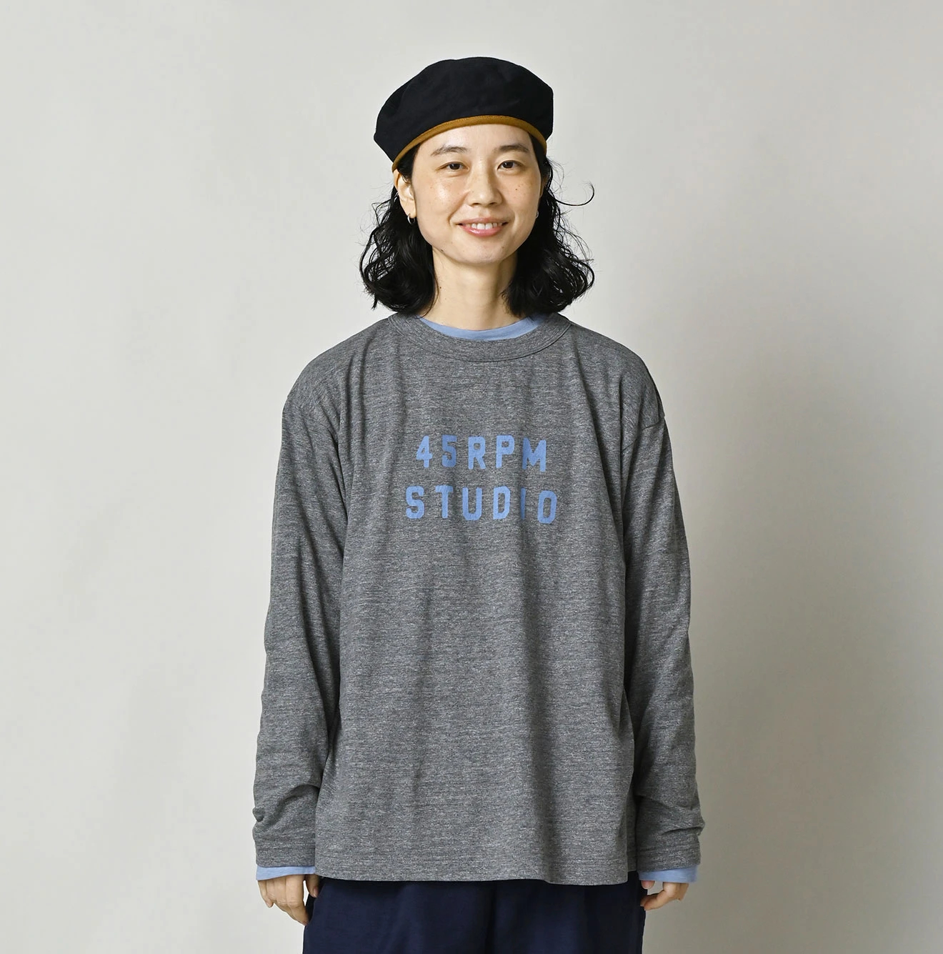 45R(フォーティファイブアール) |ロゴプリントの908長袖海比古Tシャツ（トップ）
