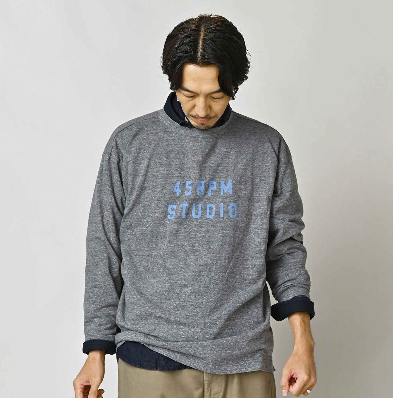45R(フォーティファイブアール) |ロゴプリントの908長袖海比古Tシャツ（トップ）