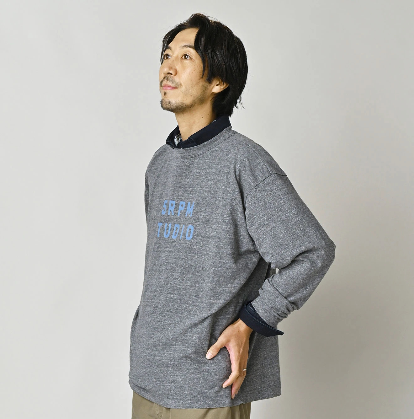45R(フォーティファイブアール) |ロゴプリントの908長袖海比古Tシャツ（トップ）