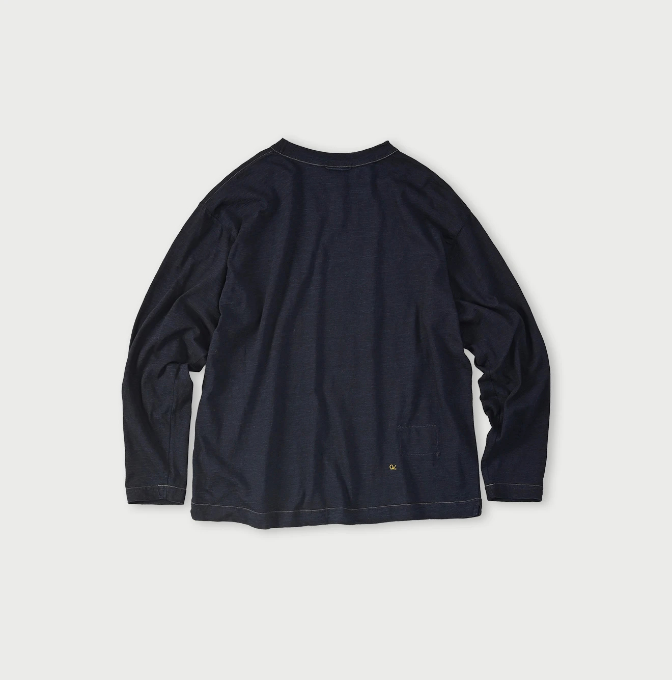 45R(フォーティファイブアール) |ロゴプリントの908長袖海比古Tシャツ（インディゴ）