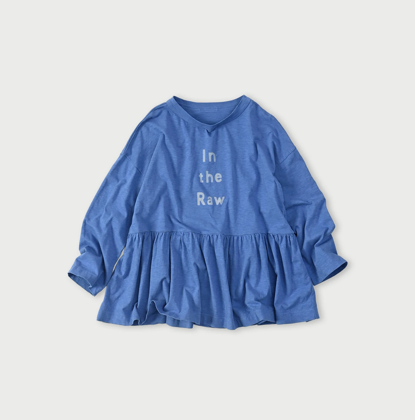 45R(フォーティファイブアール) |In the rawプリントのギャザーM比女Tシャツ