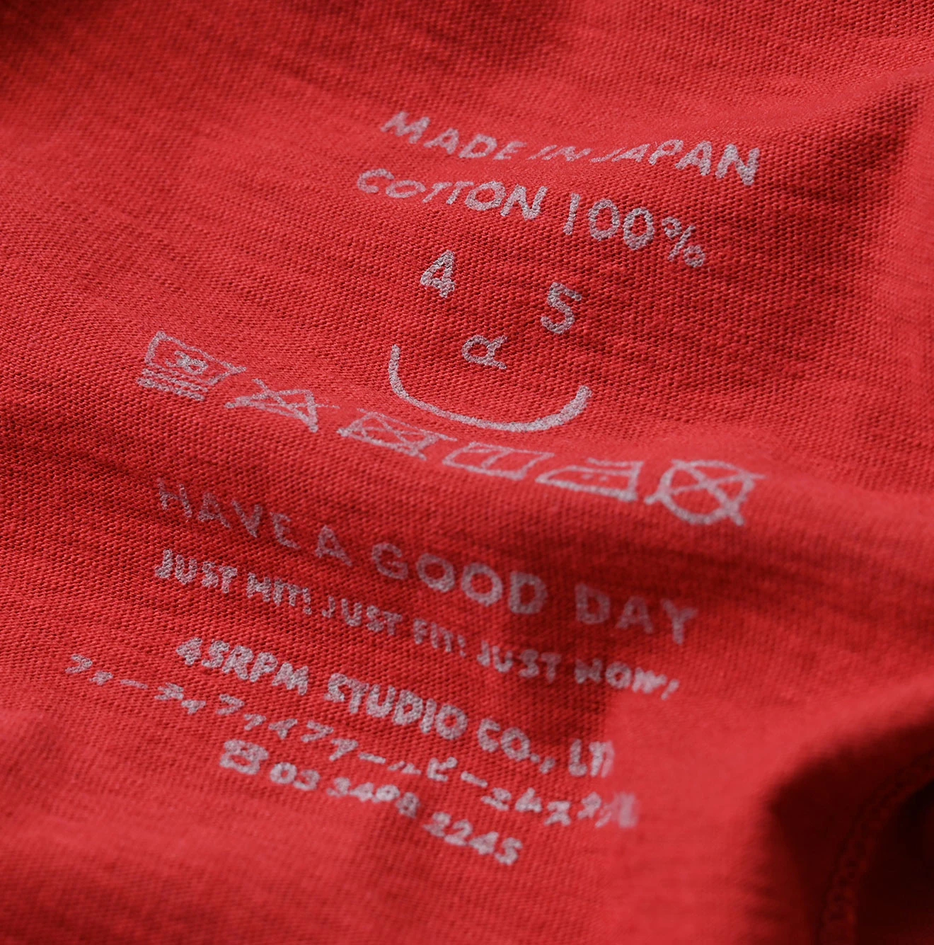 45R(フォーティファイブアール) |In the rawプリントのギャザーM比女Tシャツ