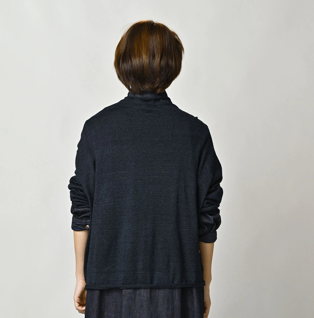 45R(フォーティファイブアール) |超ガーゼの908山比古セーター（インディゴ）
